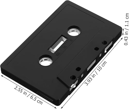 Miniatura 5 de 4 cintas de casete en blanco para pared, adornos negros vintage para eventos temáticos, fáciles de instalar para proyectos de manualidades,