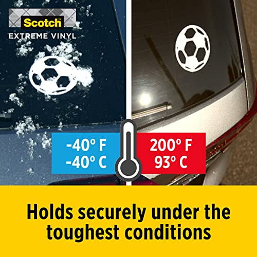 Scotch Extreme Premium Vinyl, 12 X 24 In, Perfect For Outdoor And Automotive Projects, Holds Securely Under The Toughest Conditions, White (Vin-Ex-Wht) #TOP4