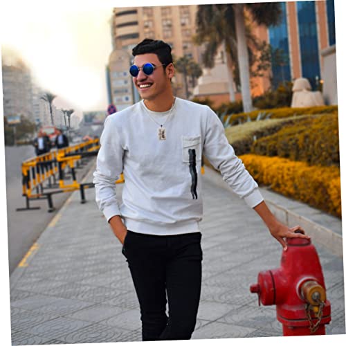 Amosfun 2 Pçs Colar De Bandeira Americana Chaveiro De Bandeira Americana Colar De Carta Para Homens