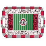 Collegiate Melamine Handled Serving Tray (Ohio State Buckeyes)