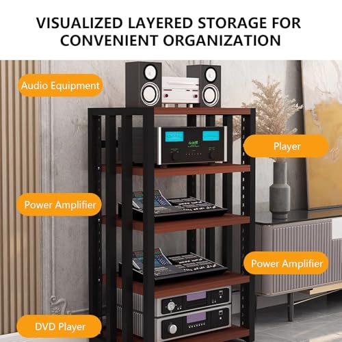 Meuble de rangement multimédia pour studio d'enregistrement et composants audio - 6