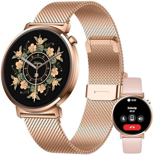 Smart Watch for Women, 7.9mm Ultra Thin 1.32" AMOLED Screen, Blue...