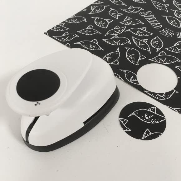 Paperfuel Jumbo Circle Punch, 5 cm-2 inches, Plastic/metal, White, Ø5cm