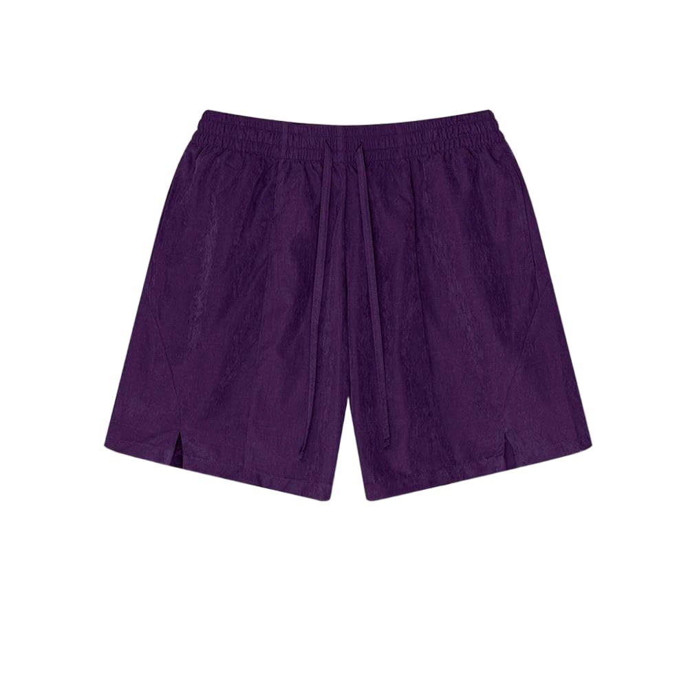 JJDFW - Pantalones cortos de verano para hombre, 160 g/m², unisex, impermeables, de secado rápido, para deportes, playa, ropa de calle, Morado (, M