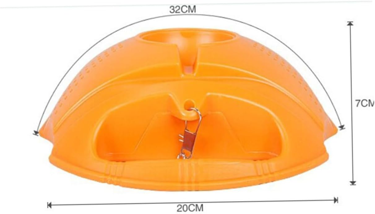 Tennis Trainer Set Portable Self Training Equipment for Beginners Intermediates with Rugged Non Slip Base for Home Practice Skill Development Orange