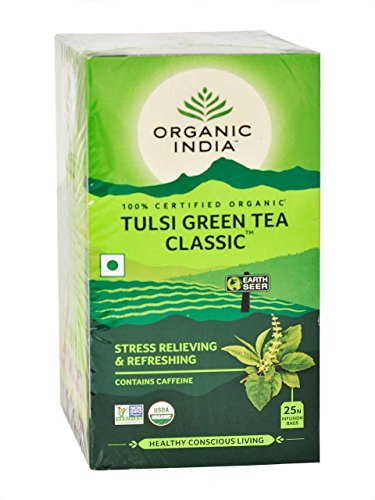 Organic India TULSI GREEN TEA CLASSIC 25 TEA BAGS