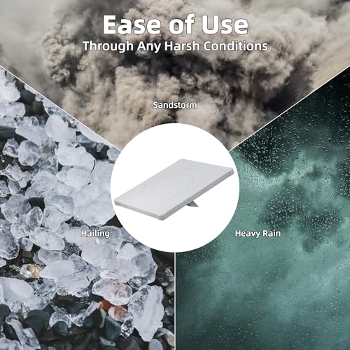 Image of White Starlink Mini Cover, Starlink Mini Protective Cover Liquid Silicone Sleeve Accessories for Camping Outdoor Protector from Scratching Hailstone