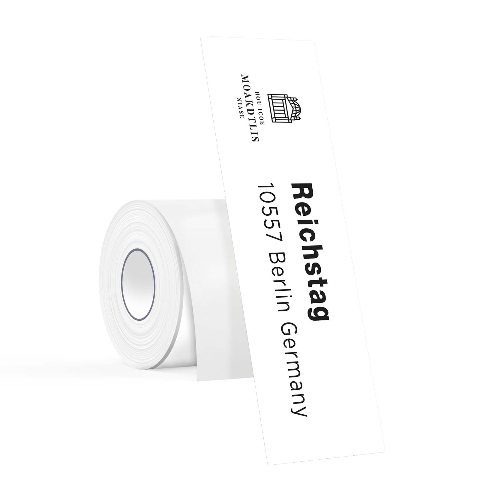 SUPVAN Etiketten selbstklebend wasserfest für T50M Etikettendrucker (50 mm x 170 mm), 45 pro Rolle, schwarz auf weiß