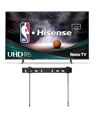 Hisense Smart TV 58-Inch 4K UHD R0KU LED Screen + Free Wall Mount with Wi-Fi Game Mode DTS Studio Sound Compatibility with Google Assistant and Alexa Motion Rate 120 HDR10 (Renewed)