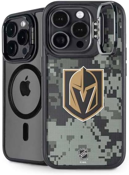 Skinit Kickstand Phone Case Compatible with iPhone 16 Pro Max - Officially Licensed NHL Vegas Golden Knights Jersey Design
