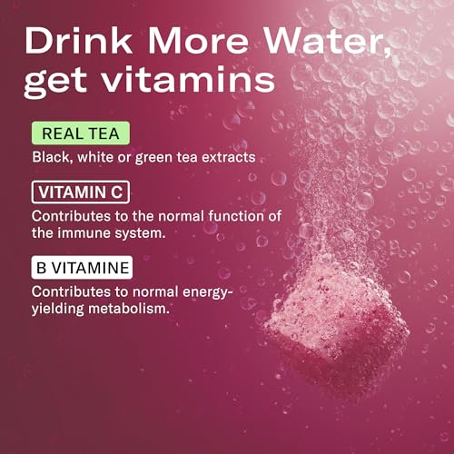 Waterdrop Hydration Cubes Iced Tea Variety Pack, Raspberry, Peach & Lemon, On the Go Water Enhancer with Vitamins & Electrolytes for Still & Sparkling Water, Sugar & Gluten Free, Non GMO, Vegan, 36 CT - Thumbnail 4