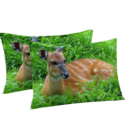 Housse de couette 160x200 cerf en microfibre de qualité supérieure - 8