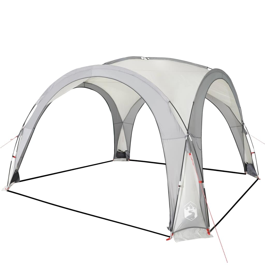 LAPOOH Namiot imprezowy biały 360 x 360 x 215 cm 185T tafta, wodoodporny namiot ogrodowy anty-UV, schronienie imprezowe, meble ogrodowe i akcesoria-94368