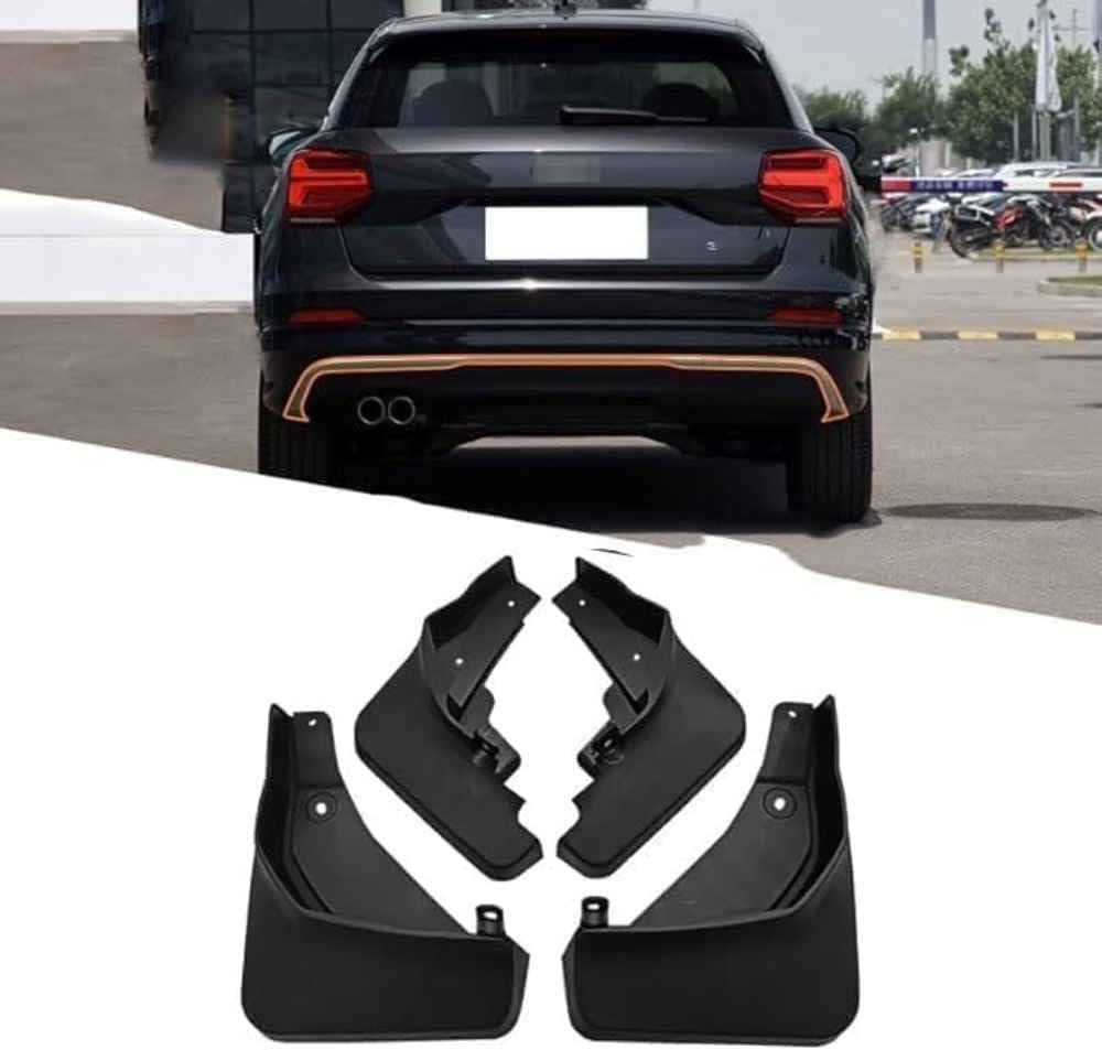 NYSLDSCO 4Pcs Premium Mud Flaps for Audi Q2/Q2L 2017-2022 Front and Rear Splash Guards Durable Mudguards Protection Against Road Debris