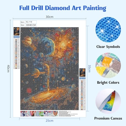 Kits de arte de diamantes del espacio para adultos: decora tu salón con galaxias 5D 2