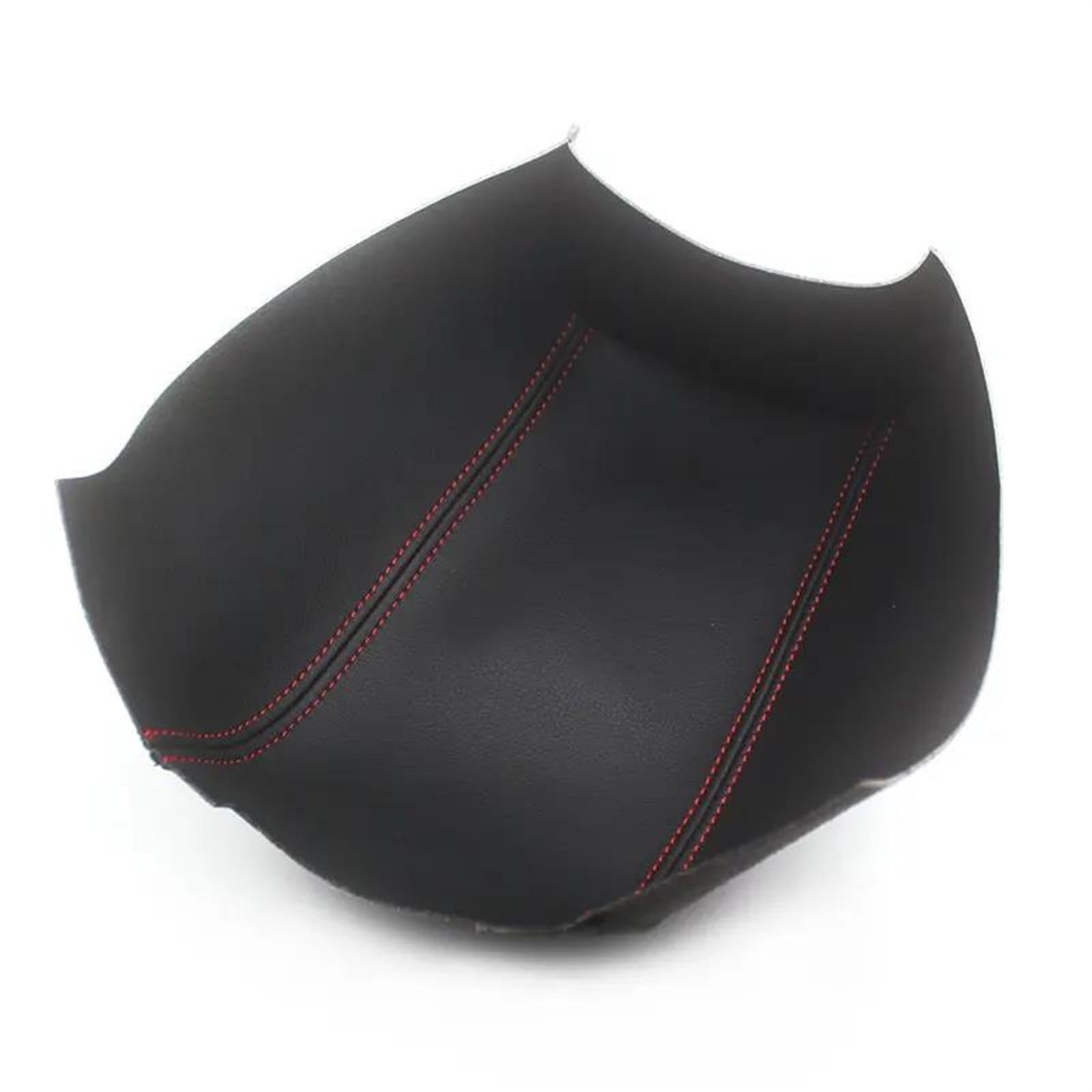 NINOMA Couverture décoration intérieure Housse De Protection en Cuir pour Accoudoir De Console Centrale De Voiture Accessoires pour Nissan pour Qashqai 2008 – 2017(Black with Red)