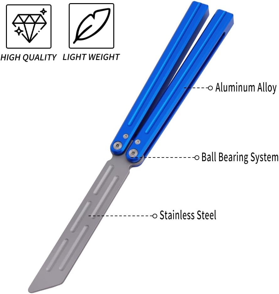 WARHERO Integrated Forging Bushing System, Aluminum Integral Channel Handle Foldable Knife, Excellent Balance Practice Tool Great for Beginners