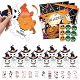 LETTERASHQP Halloween Einladungskarten Kinder Halloween Einladungskarten Geist Halloweenparty Einladung Einladungskartens Kinder Karte Einladung für Halloweenparty Grusel Party