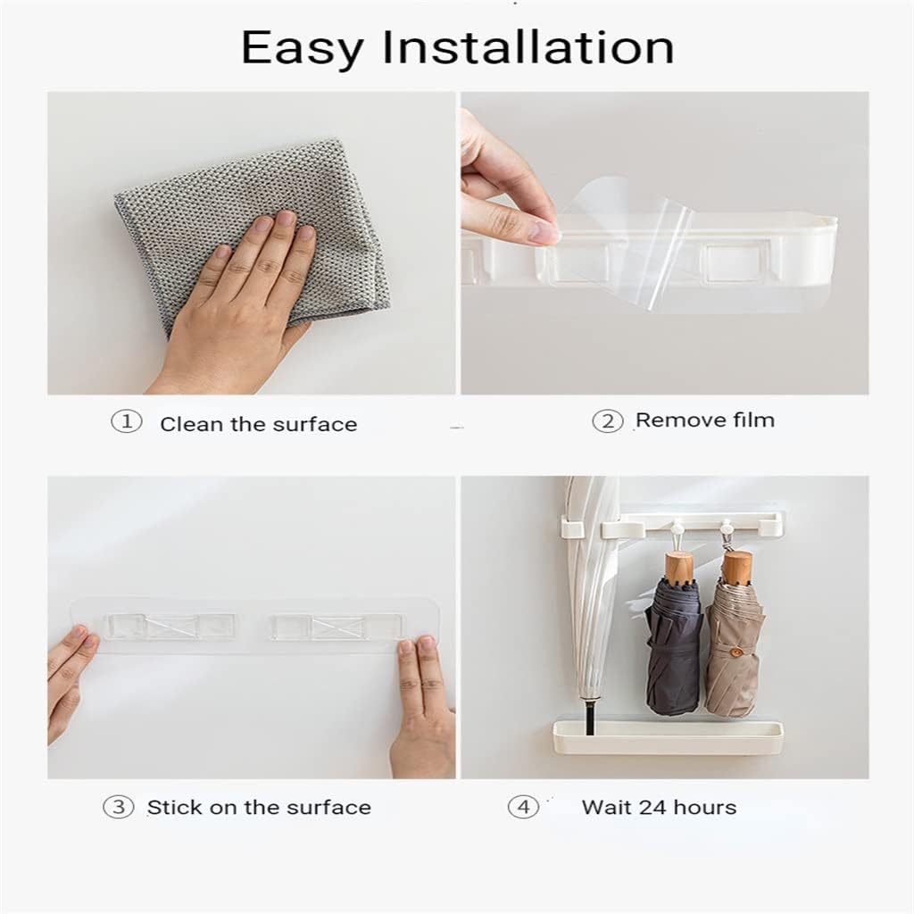 Umbrella Stand Indoor Entryway, Wall Mounted Rack ABS Plastic, Organizer for Entryway