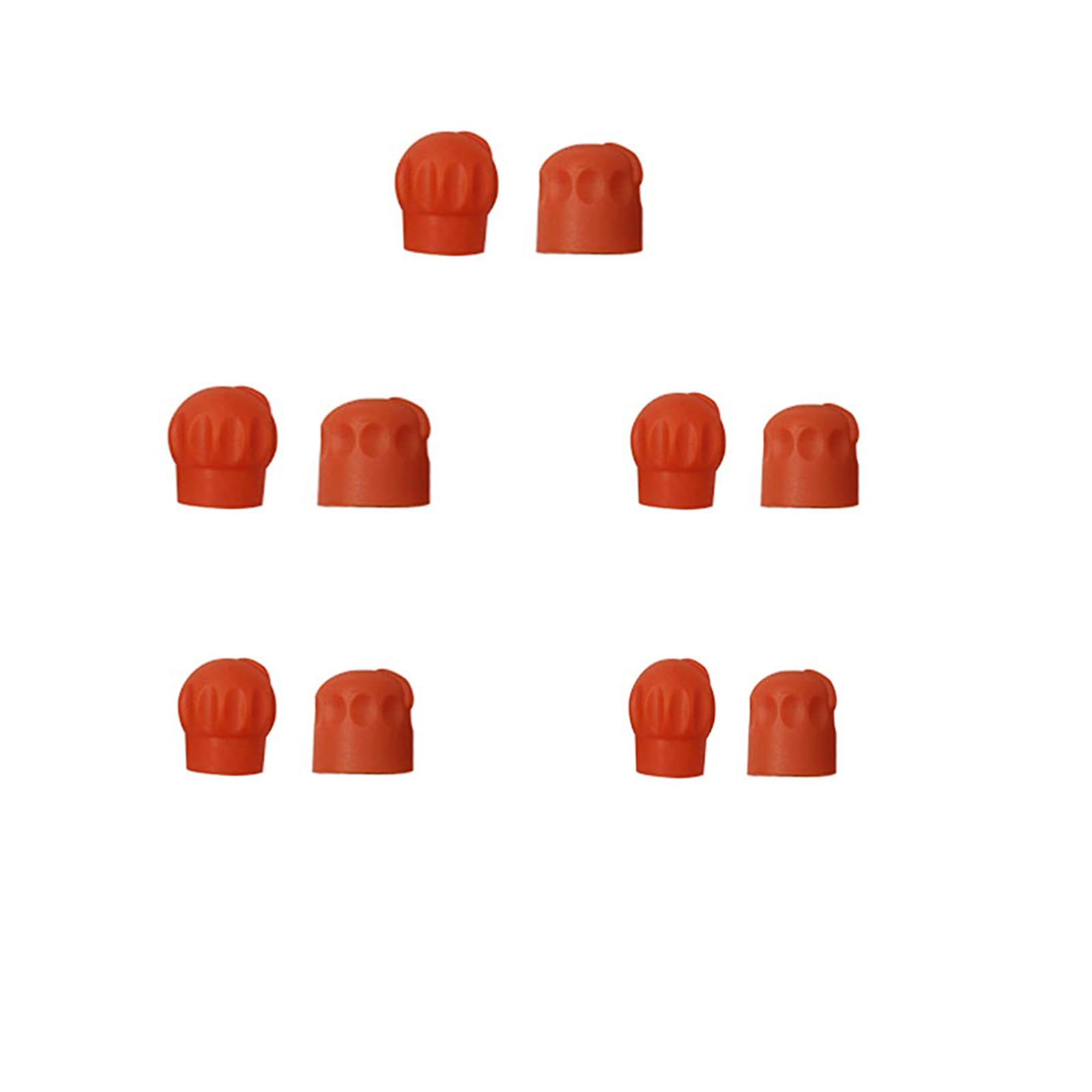 5Pack Orange Volume Control and Channel Knob Cap for XTS3000 XTS5000 Radio