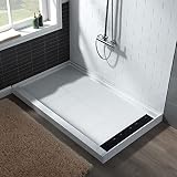 WOODBRIDGE Base doccia SBR4832-1000R-MBL, 121,9 x 81,3 cm, bianco con copertura nera opaca