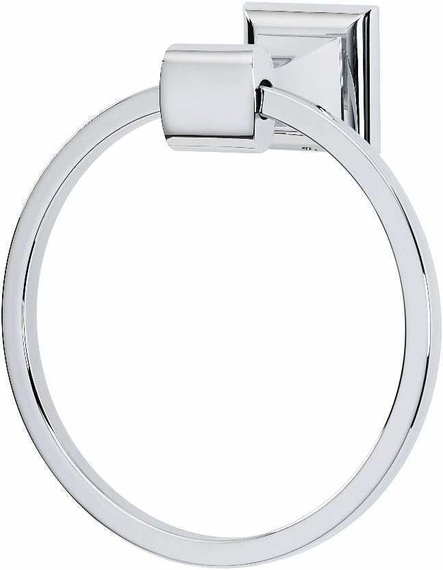 Alno A7440-PC Manhattan Modern Towel Rings, Polished Chrome, 6-1/8"