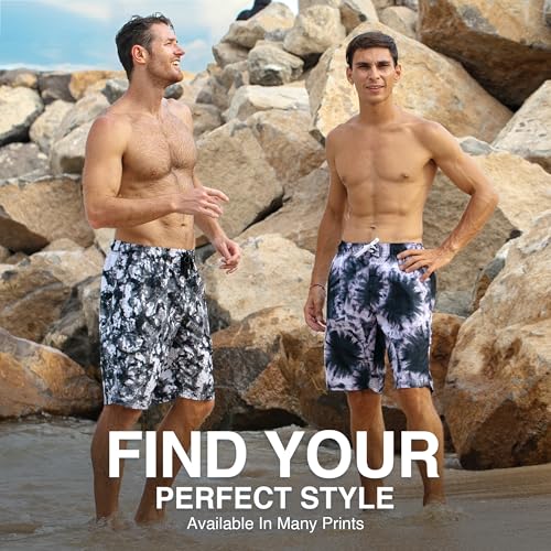 Image of Kanu Surf Men's Big Viper Extended Size Stripe Swim Trunk