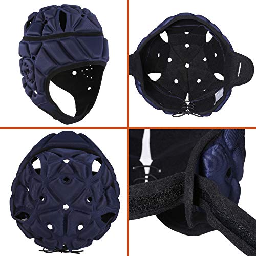 image for Surlim Soft Helmet for Flag Football Scrum Cap Soft Shell Helmet Rugby