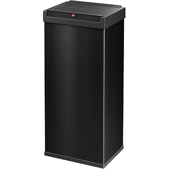 Hailo Big-Box Swing XL Rubbish Bin - 1 x 52 Litres - Self-Closing Swing Lid - Sheet Steel - Bin Bag Clamp Frame - Kitchen Rec