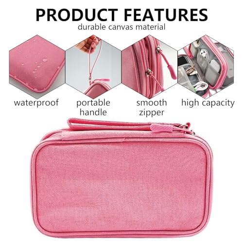 Teskyer Organizador Cables Viaje, Impermeable, Electronics Accessories Bolsa Organizadora, Viajes Accesorios, Negro - imagen 4