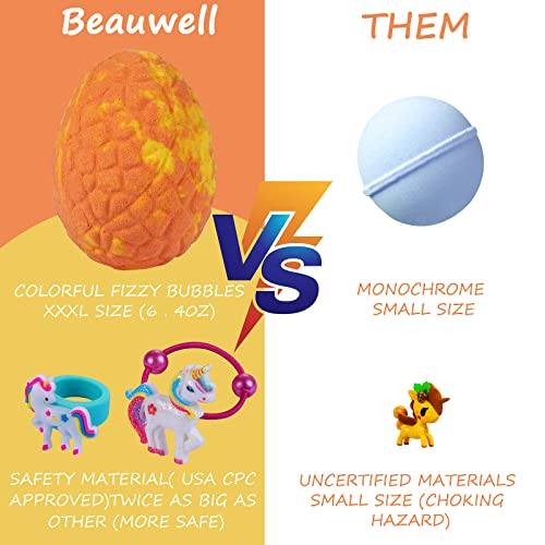 Bath Bombs For Kids, Xxxl Bath Bombs With Surprise Inside, Safe Organic Bubble Bath Kids Bath Bombs For Girls, Unicorns Gifts For Girls, Birthday Gifts For Women, Teacher Appreciation Gifts #TOP2