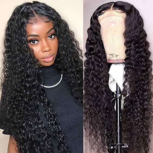 Nadula Curly 13X4 HD Lace Front Wigs Human Hair for Black Women, Brazilian 10A Unprocessed Virgin Remy Human Hair Jerry Curly Lace Frontal Wig Pre Plucked with Baby Hair 150% Density (20inch)