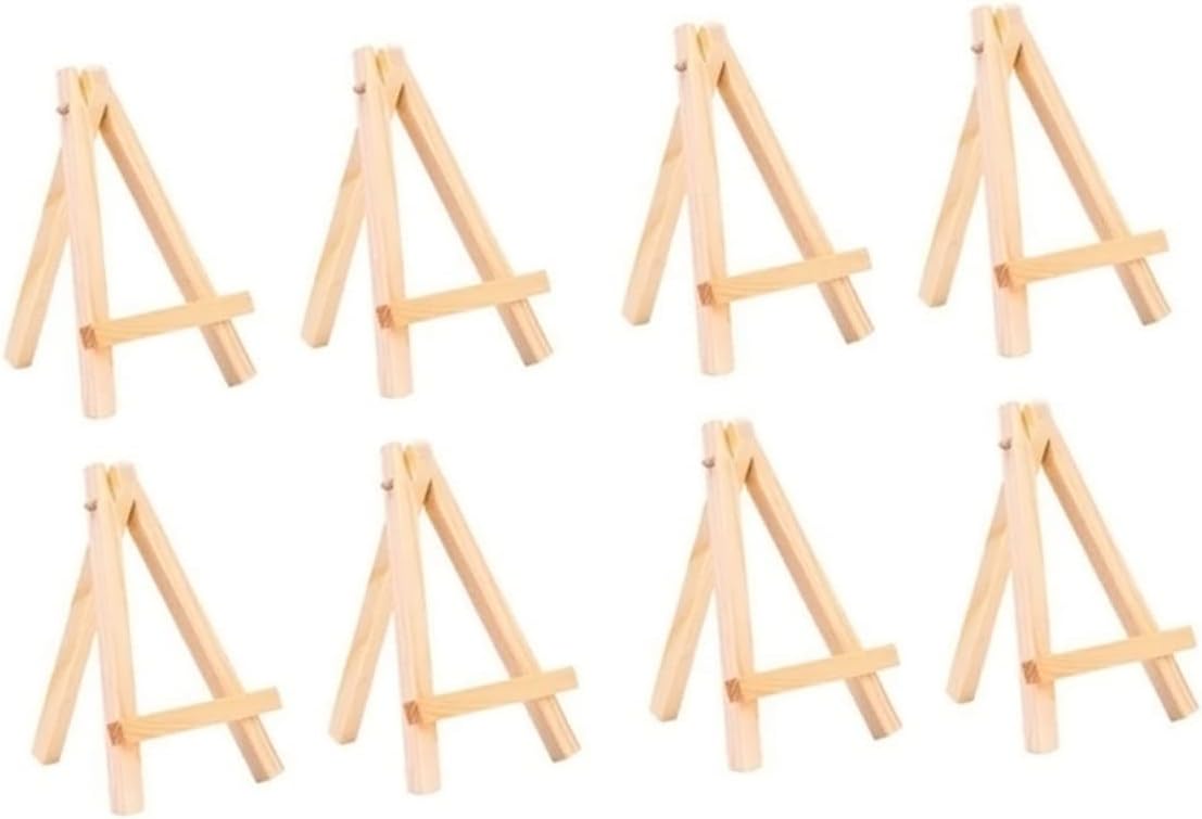 8pcs Easel for Wedding Sign Tabletop Easel for Painting Display Mini Easels Easel