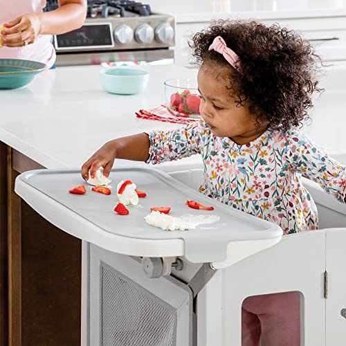 Image of Guidecraft Kitchen Helper Mealtime and Play Tray - Easy to Clean, Detachable Feeding and Activity Table Extension for Toddlers