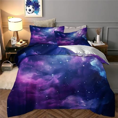 Linge de lit espace imprimé 3D avec housse de couette microfibre super douce 220x240 - 6