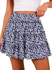 Navy Blue White Leaf