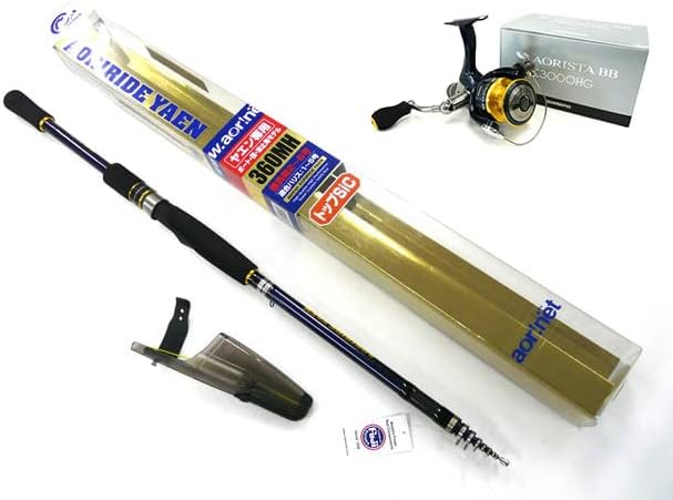 あおりねっと オリジナルヤエン釣り ロッド＆リールセット アオリライド ヤエン 360MH ARY36MH + 13アオリスタBB 