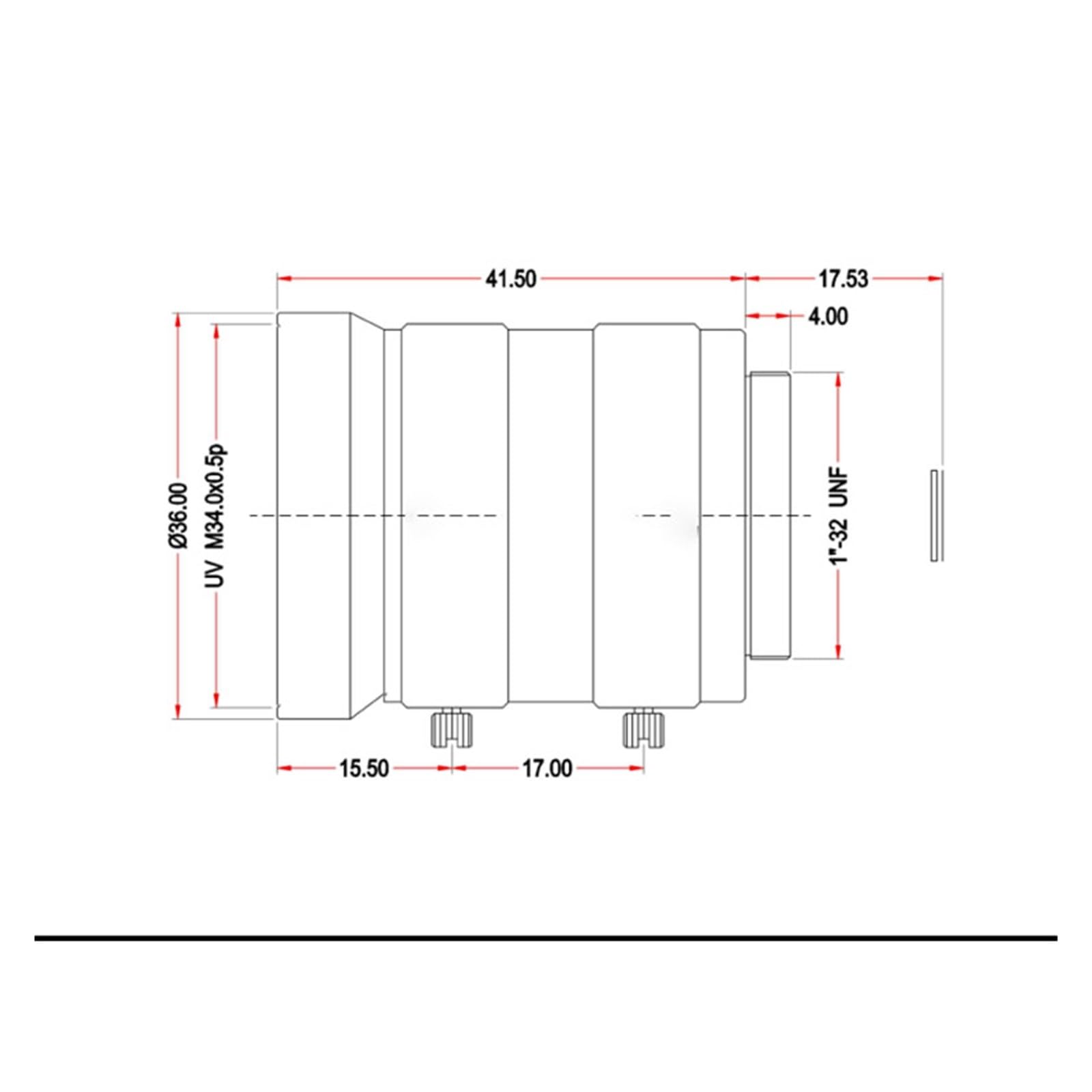 Mikroskop HD C-Mount 8mm Objektiv 2/3" F1.4 FA Machine Vision Festbrennweitenobjektiv 5MP Industriekamera manuell Iris CCTV-Objektiv Geringe Verzerrung