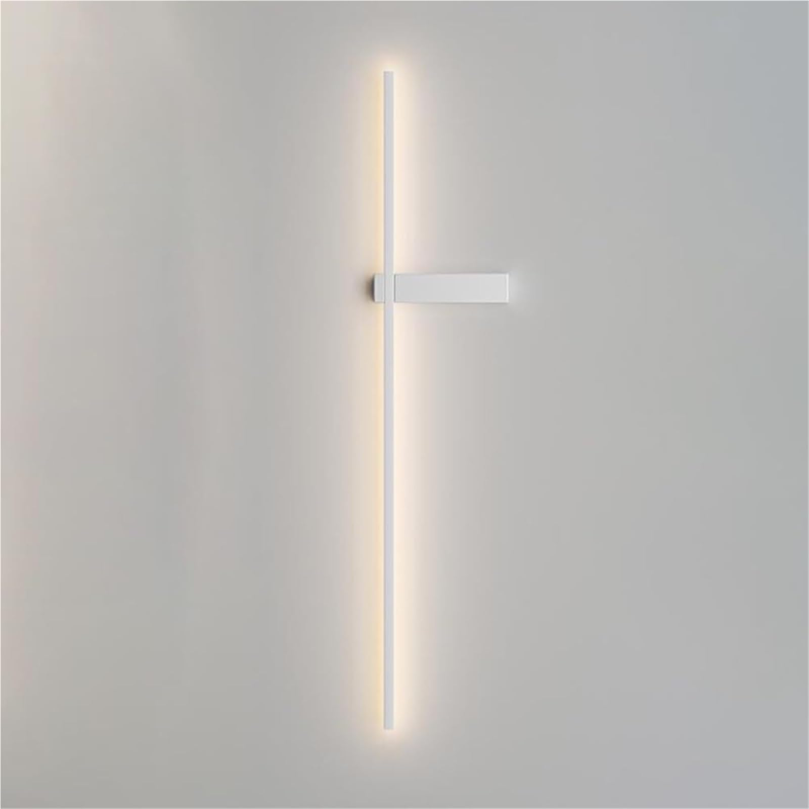 HYJAUSXB Modern Minimalist LED Wall Sconce Light Linear Integrated Aluminum Lamp Contemporary 3000K Lighting for Kitchen & Bedroom Metal Indoor Fixture