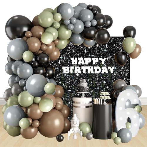 Kit de décoration de fête avec guirlande de ballons et étoiles