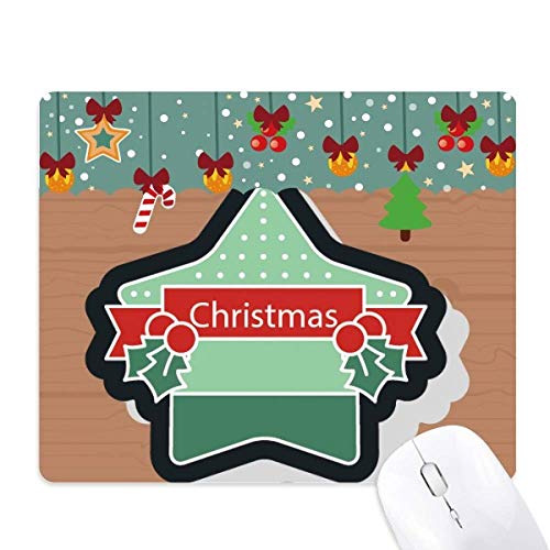 Mouse pad de Navidad con estrella animada, ideal para tu zona de juego y oficina este invierno