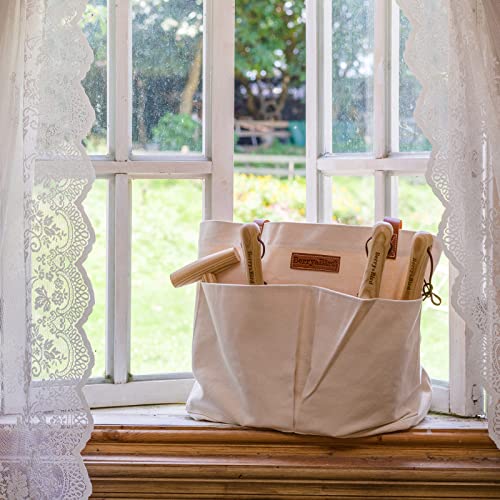 Image of Garden Tool Bag, Canvas Garden Tote With Pockets for Gardening