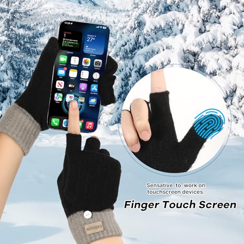 Pleneal 2 Pairs Fingerless Gloves