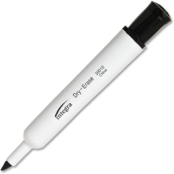 Chisel Tip Dry-erase Markers, Black