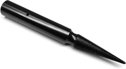 Miniatura 3 de Husillo 3/8 "Agujero de eje para torno de calvicie Husillo de motor 6 "de largo agarre de fricción mano derecha roscada cónico