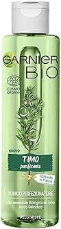 Garnier Organic Thyme Purifying and Perfecting Toner for Combination and Oily Skin, Enriched With Salicylic Acid 150 ml (Packaging may vary)