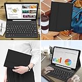 Keyboard Case for Samsung Galaxy Tab S10 FE 2025/S9 FE 10.9"/ Galaxy Tab S9 11" 2023, Magnetic Detachable Bluetooth Keyboard Cover with Pencil Holder for Galaxy Tab S9/S8/S7/S10 FE/S9 FE, Black - Image 8