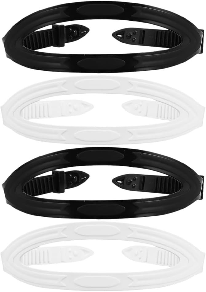 4Pcs Silicone Swim Goggles Strap Diving Goggles Replacement Strap Snorkeling Mask Head Band for Swimming Diving Snorkeling