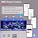 PopBloom Reef RL90 WiFi LED Light, 90W Reef Aquarium Lighting for LPS/SPS Corals and Saltwater Fish Tanks, Group Control Program Coral Reef Lighting