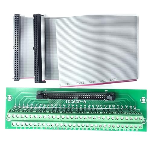 Bornier Breakout Board IDC 60P anti-parasite avec nappe grise 2.54mm pour LED